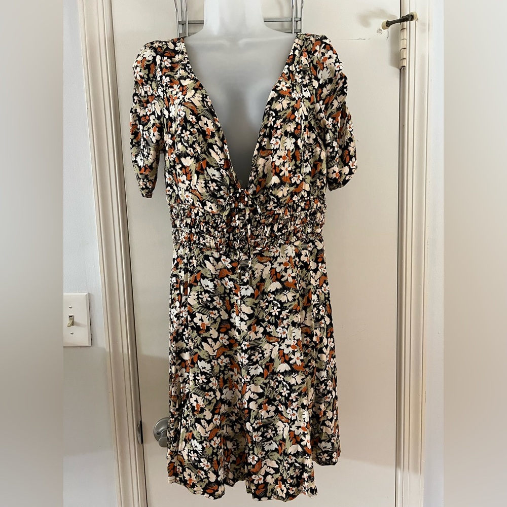 Floral Print Mini Dress, NWT